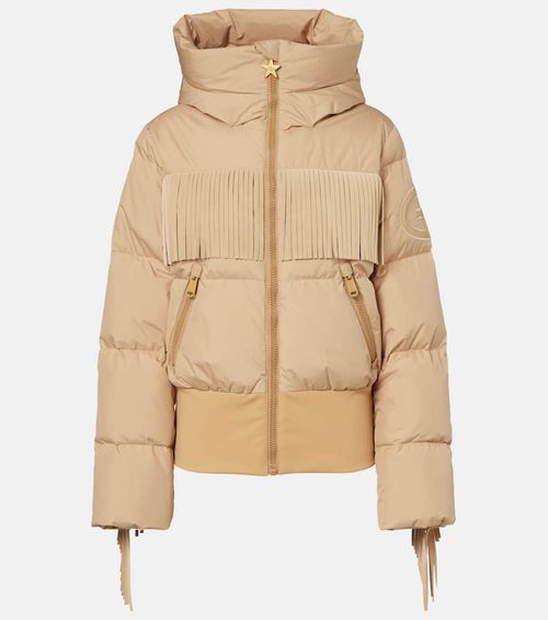 Marna fringed down ski jacket