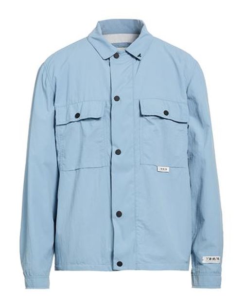 Man Jacket Light blue Size 36 Polyamide
