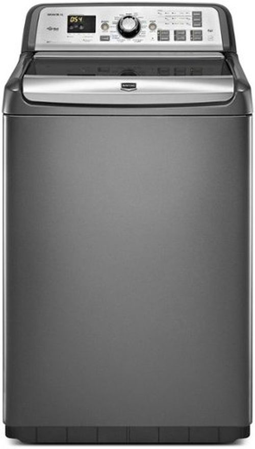 Bravos XL 4.8 Cu. Ft. 16-Cycle High-Efficiency Top-Loading Washer with Steam - Gray