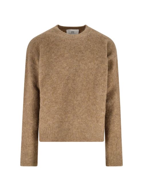 Alpaca-Wool Blend Crewneck Sweater for Men