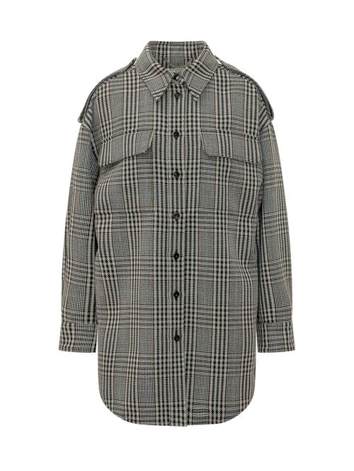 Grey Relaxed Checks Shirt