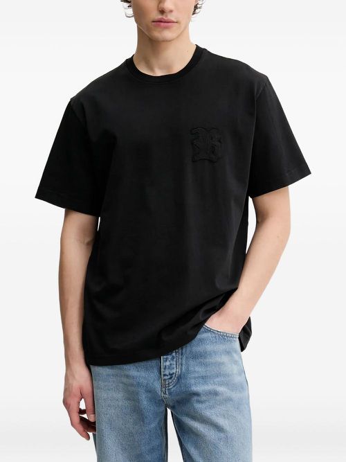Embroidered logo T-shirt - Black