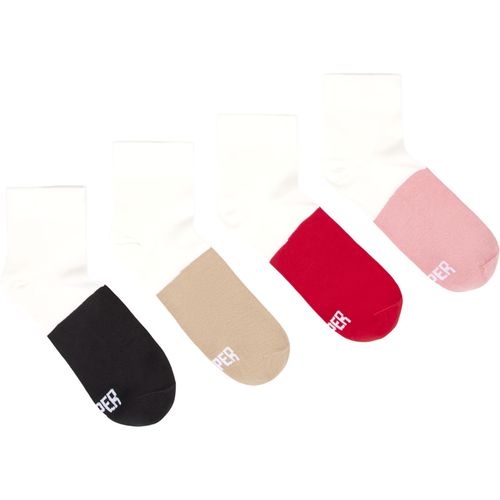 CAMPER Odd Socks Pack - Unisex Socks - Beige,Pink,Red, size L, Cotton fabric