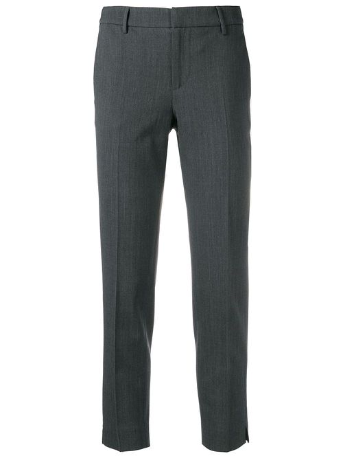 Plain tailored suit trousers - Grey