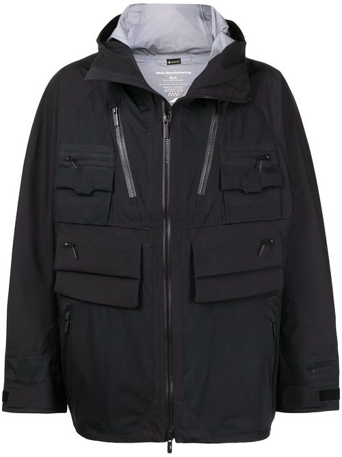 Hooded zipped jacket - Black