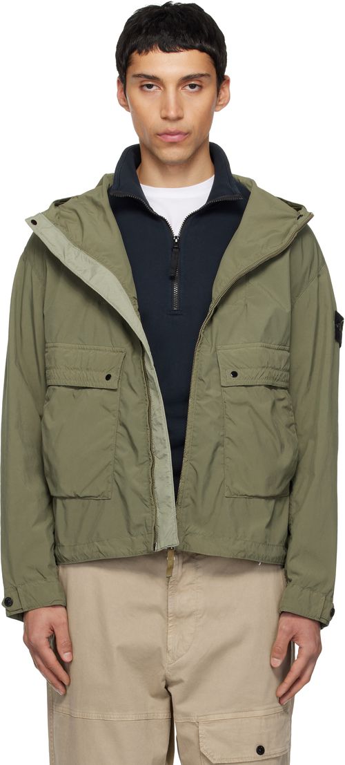 Khaki 4100052 Light Compact Touch Short Jacket
