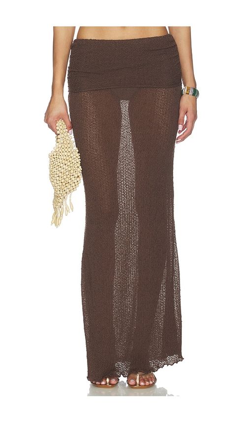 Lovewave The Hadley Maxi Skirt in Brown. - XS also in XXS, S, M