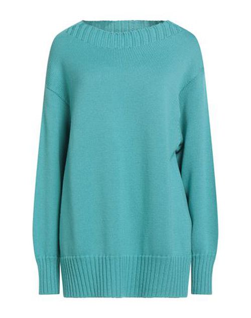 Woman Sweater Turquoise Size L Merino Wool