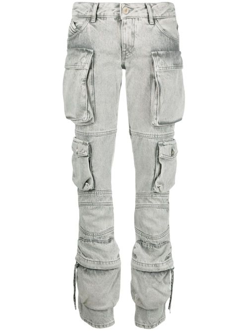 Essie straight-leg cargo jeans - Grey
