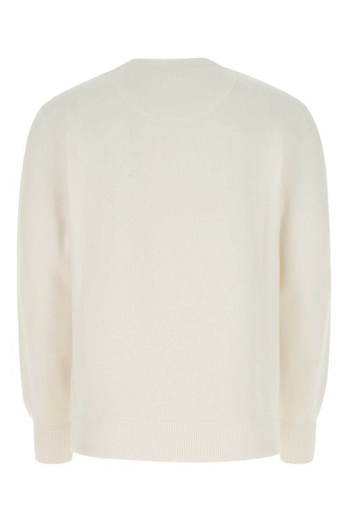 Ivory Stretch Cashmere Blend Sweater