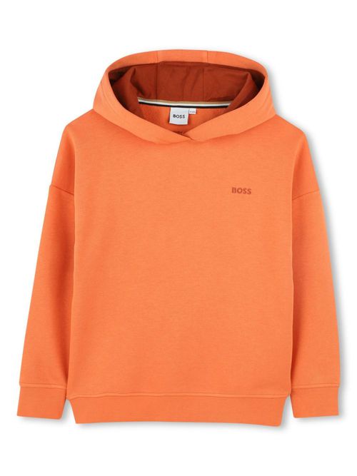 Logo-print hoodie - Orange