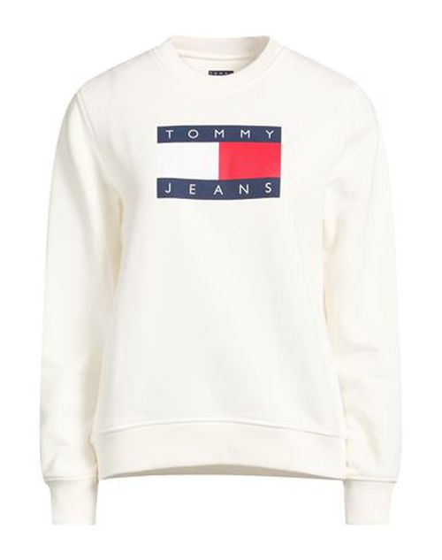 Woman Sweatshirt Ivory Size M Cotton