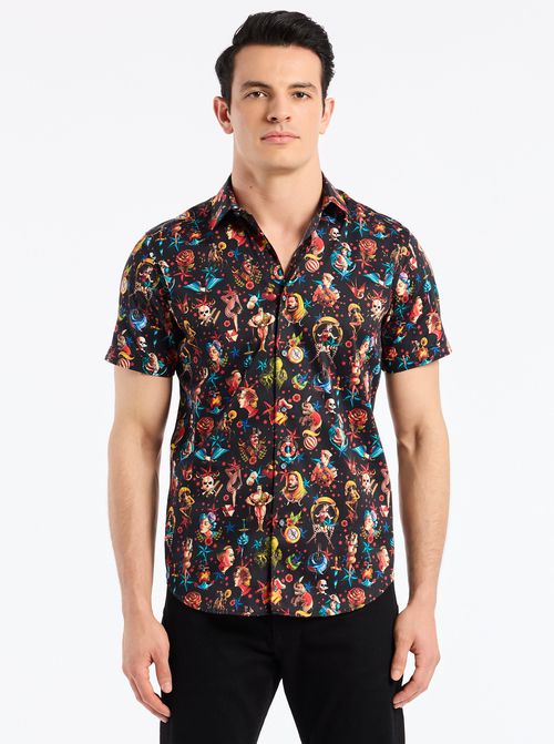 Robert Graham Robert Graham Carni Short Sleeve Button Down Shirt