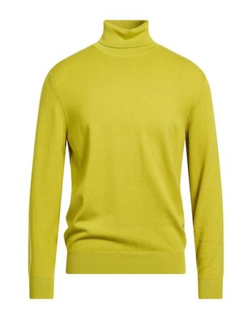 Man Turtleneck Lime green Size L Viscose, Polyamide, Acrylic, Cashmere