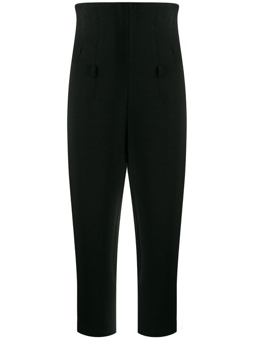 1989 high rise cropped trousers - Black