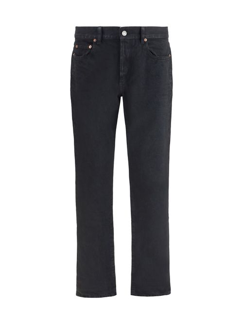 Slim Fit Denim Jeans — Black