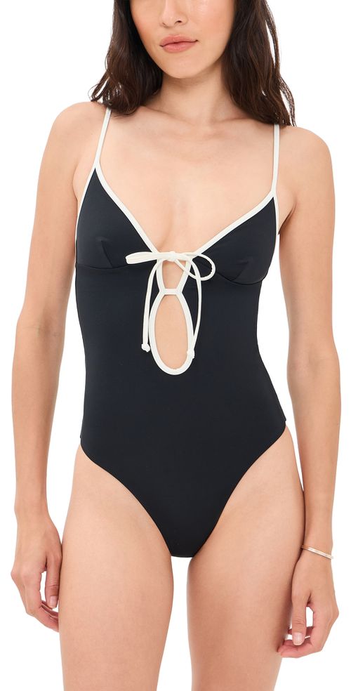 Soleil One Piece Black/Egret