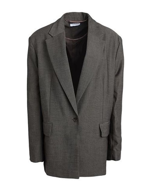 Topshop Woman Blazer Khaki Size 0 Polyester, Viscose, Elastane
