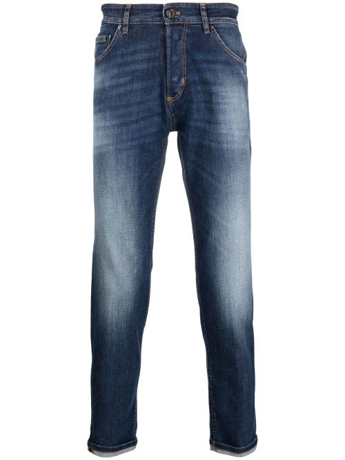 Mid-rise slim-fit jeans - Blue