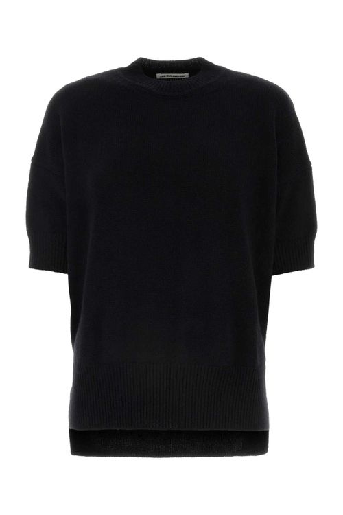 Cashmere Knit Sweater — Black