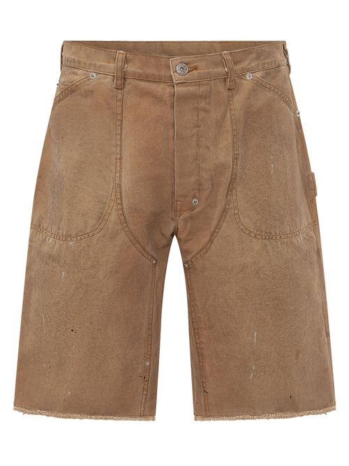 Casual Bermuda Shorts with Button Closure