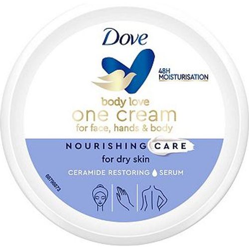 Dove Body Love Nourishing Care 48h Moisturisation One Cream for face, hands & body for dry skin 250 ML