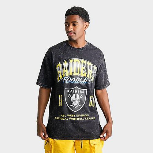 Men's Las Vegas Raiders NFL Thunder T-Shirt in Black