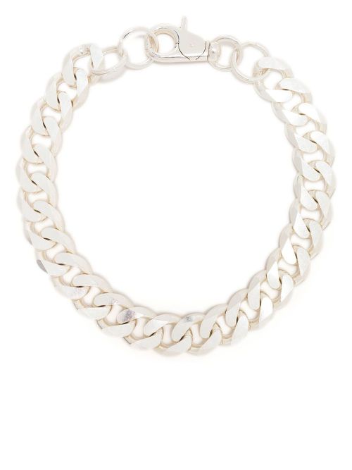 XL flat-link choker - Silver
