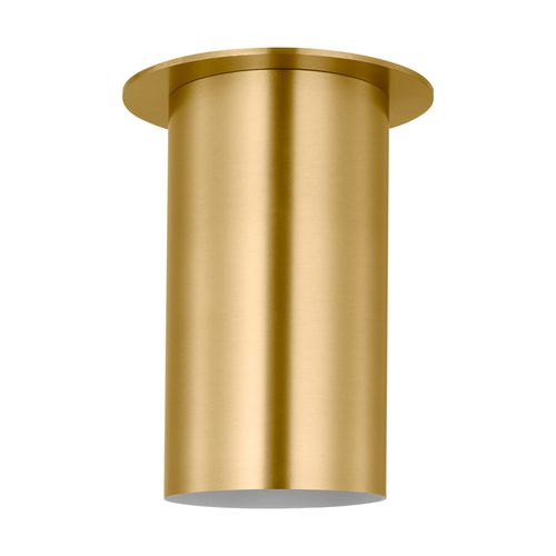 Satin Brass Flush Mount from the Archer Collection