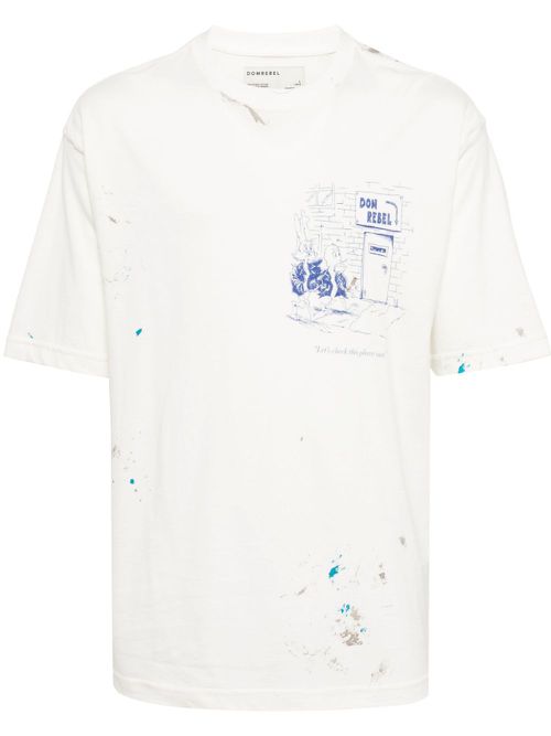 Scuff Door graphic-print T-shirt - Neutrals