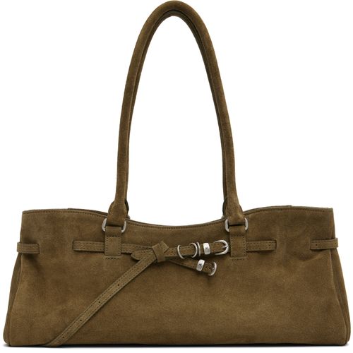 Kahki Soft Leather 'Grandma' Shoulder Bag