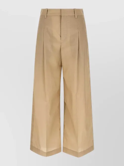 Brunello Cucinelli - a line wide leg techno cotton pant