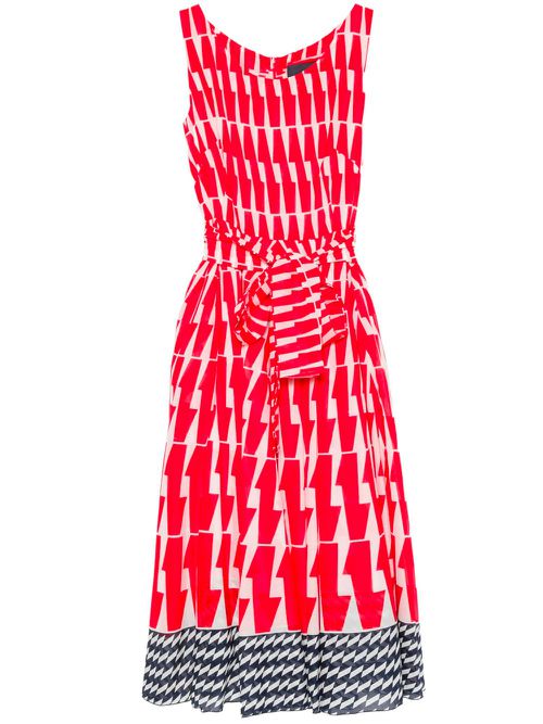 Aster Midi Dress With Impero Ombre-Print
