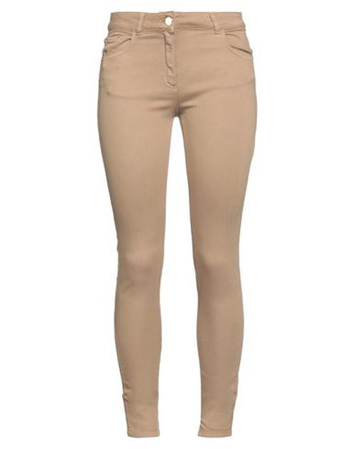 Woman Jeans Khaki Size 27 Cotton, Elastomultiester, Elastane