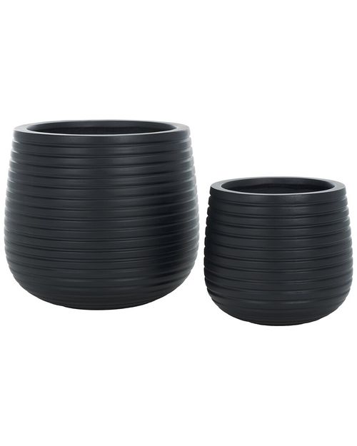 Set of 2 Jasper Planter Pots