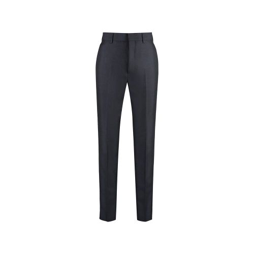 Mohair Wool Trousers — Blue