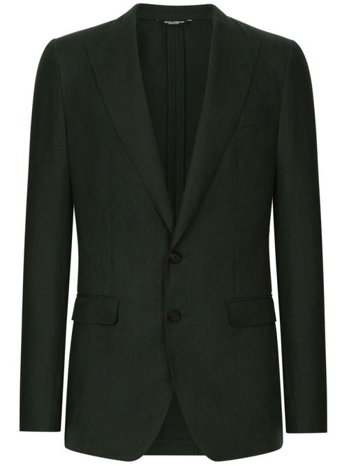 Taormina single-breasted blazer - Green