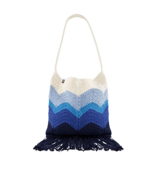 Nannacay Priya Crochet Gradient Tote Bag