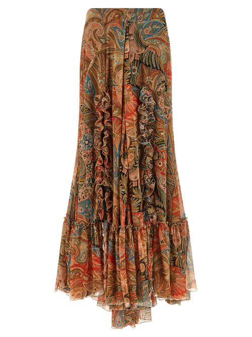 Paisley Foliage Skirt