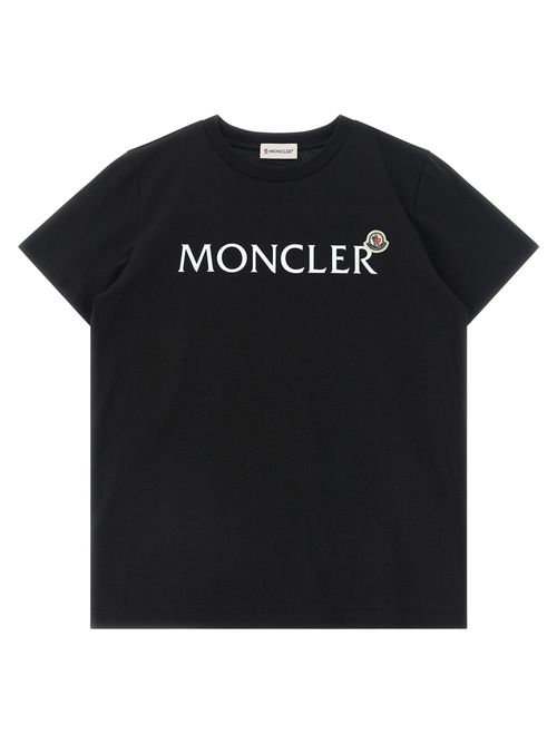 Logo-Print Cotton Jersey T-Shirt — Black