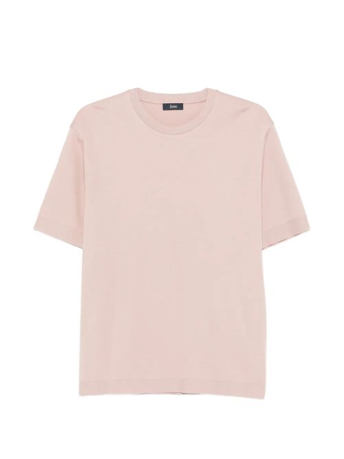 Short-Sleeve Cotton T-Shirt — Pink