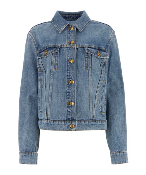 Button-up denim jacket