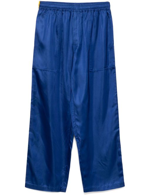 Satin track pants - Blue
