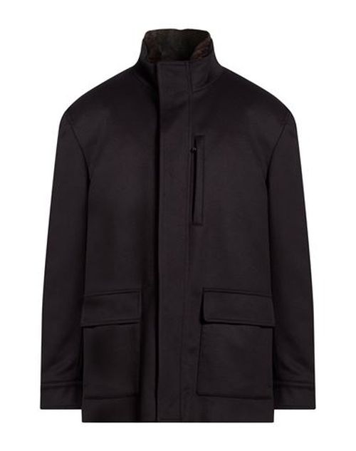 Man Coat Midnight blue Size 38 Virgin Wool, Polyamide, Cashmere