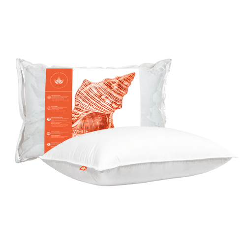 625 Loft White Down Pillow, Soft Support