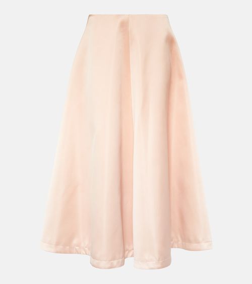 Varda satin midi skirt