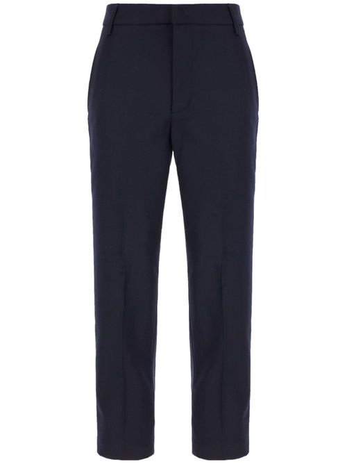 Straight-leg tailored trousers - Blue