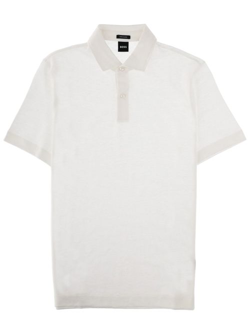 Classic Linen Blend Polo Shirt