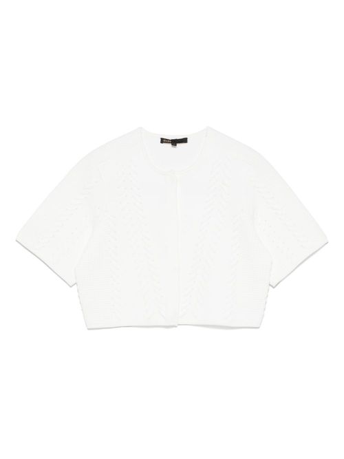 Cropped cardigan - White