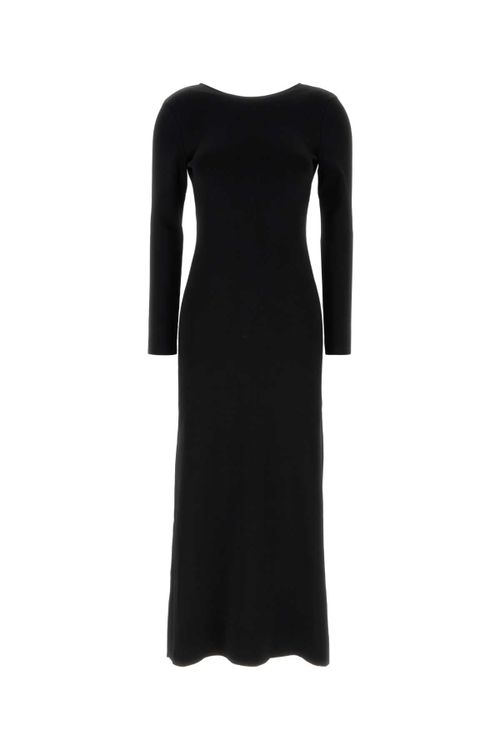 Viscose Maxi Dress — Black